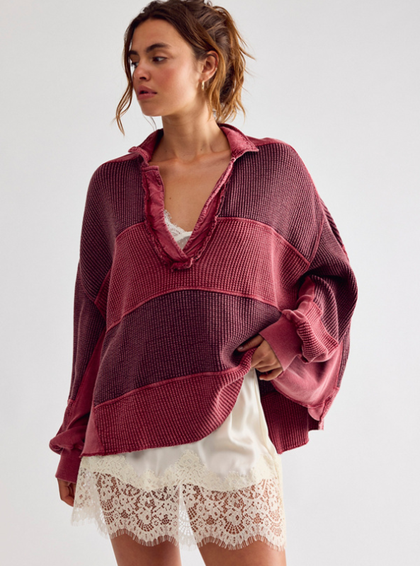Free People | FP One Rainn Thermal- Pink Combo