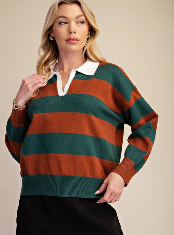 Polo Sweater - Green