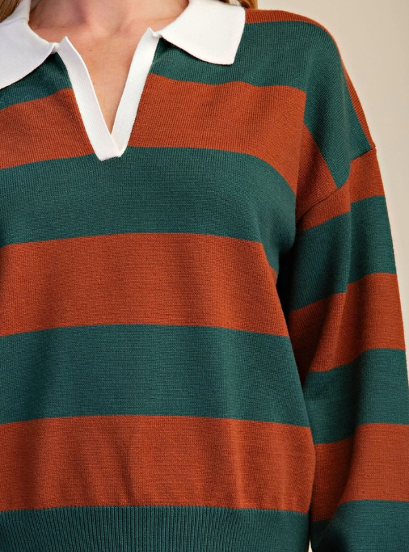 Polo Sweater - Green