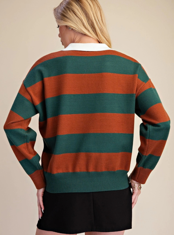 Polo Sweater - Green