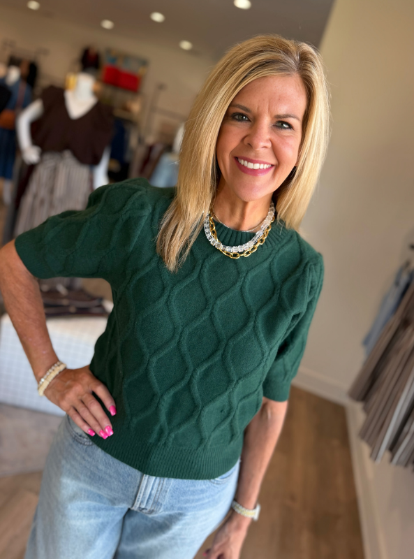 The Baylor Sweater- Pine