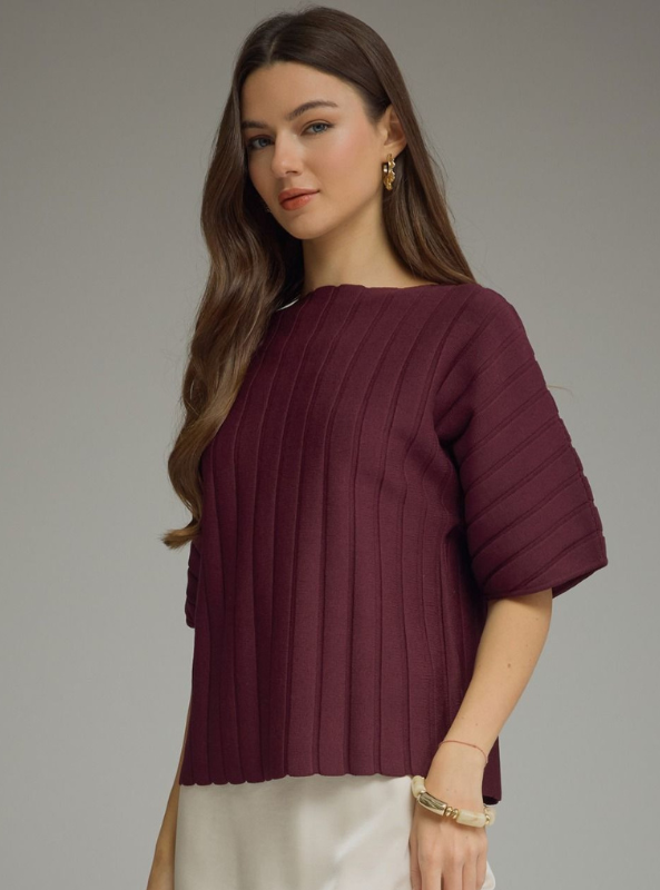 The Foster Top- Wine
