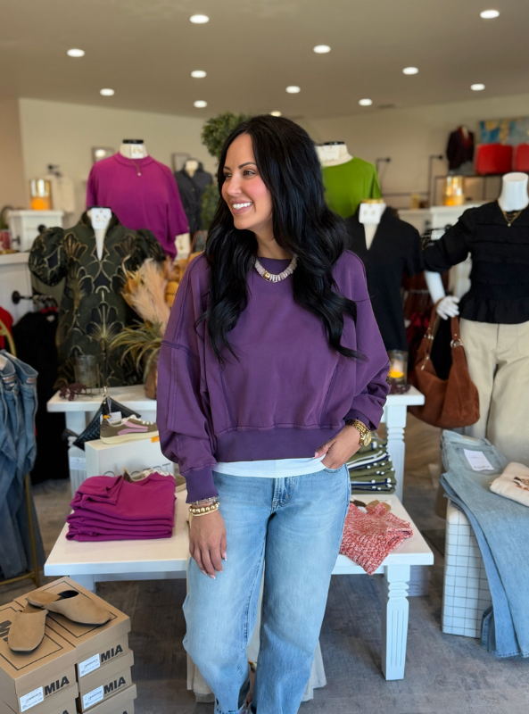 Maxwell Pullover-EggPlant