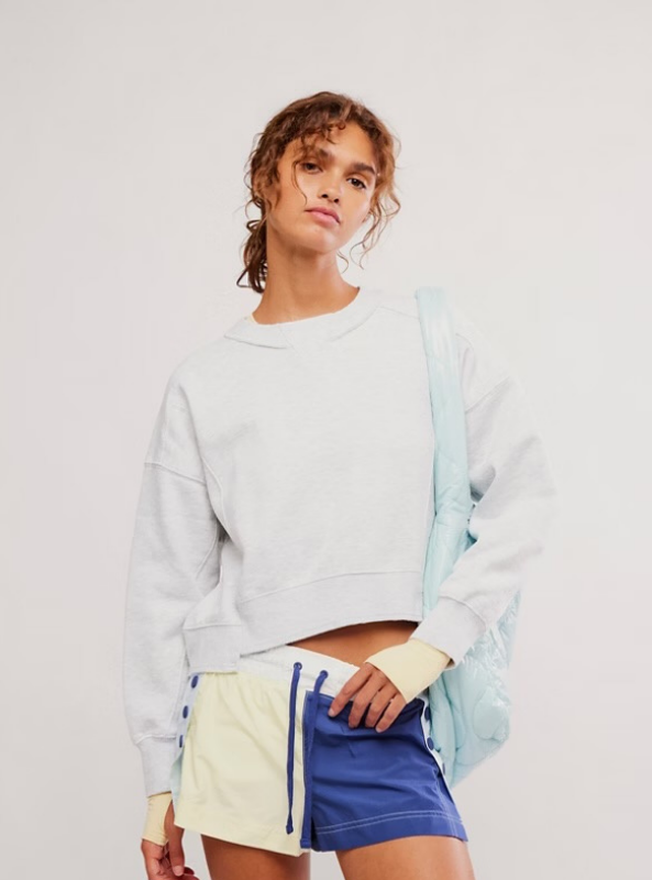 FP Movement | Intercept Pullover- White Heather Grey