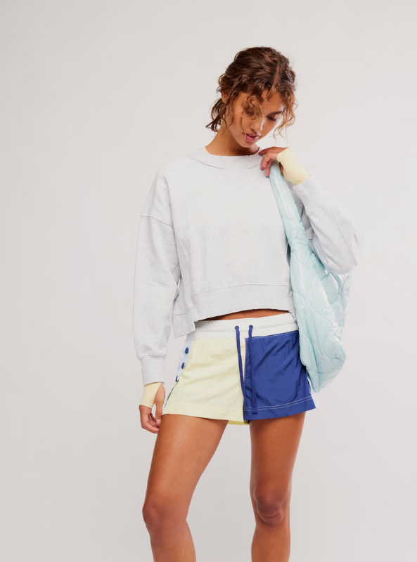 FP Movement | Intercept Pullover- White Heather Grey