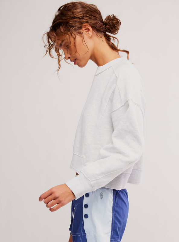 FP Movement | Intercept Pullover- White Heather Grey