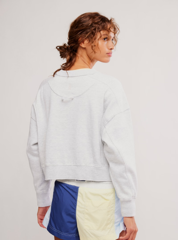 FP Movement | Intercept Pullover- White Heather Grey
