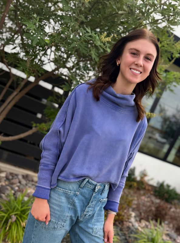 Free People | My Girl Pullover- Blue Beam