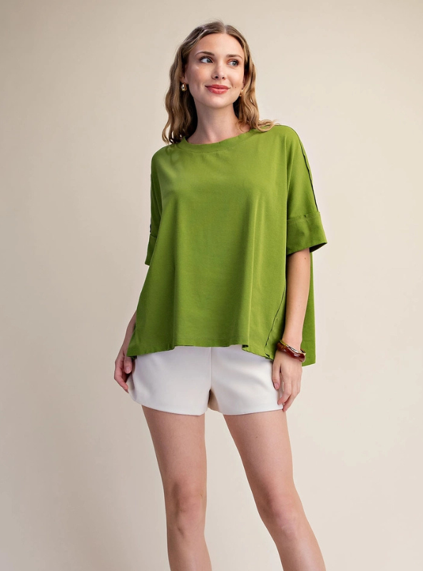 Green Oversized Pullover