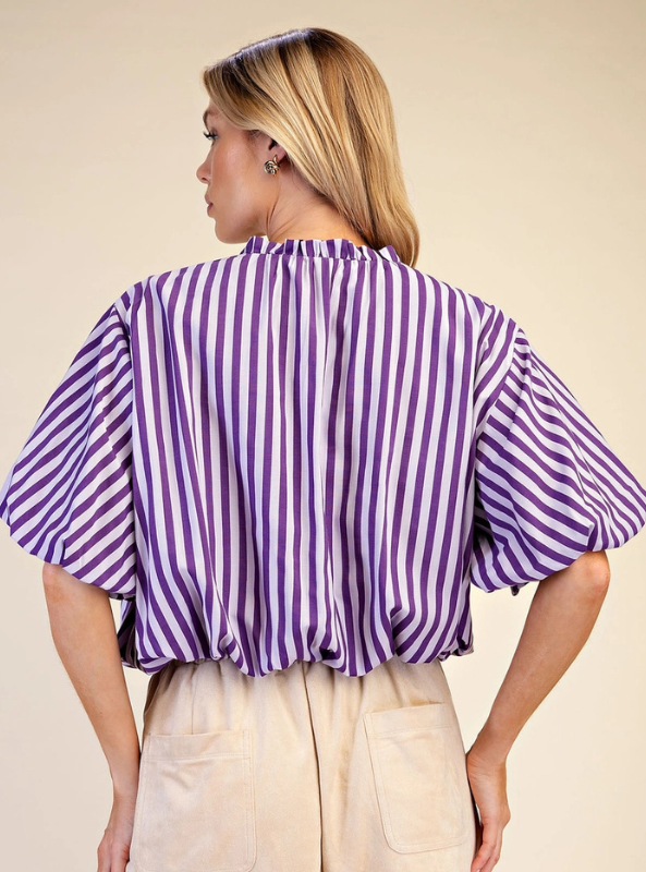 Purple Balloon Tassel Top