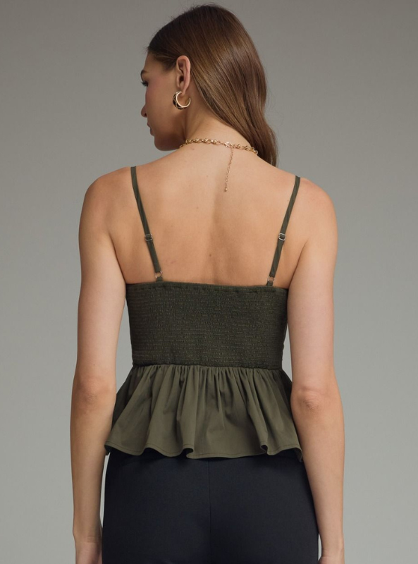 Masy Army Green Top