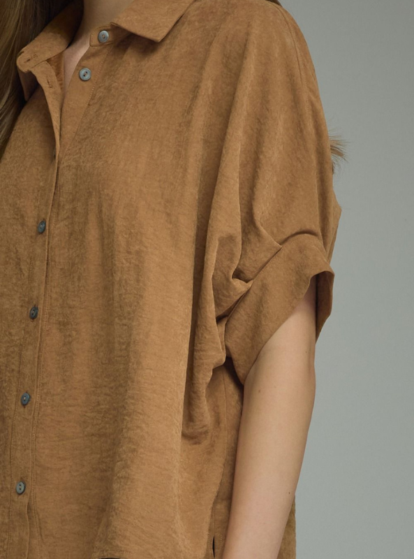 The Barrett Top- Camel
