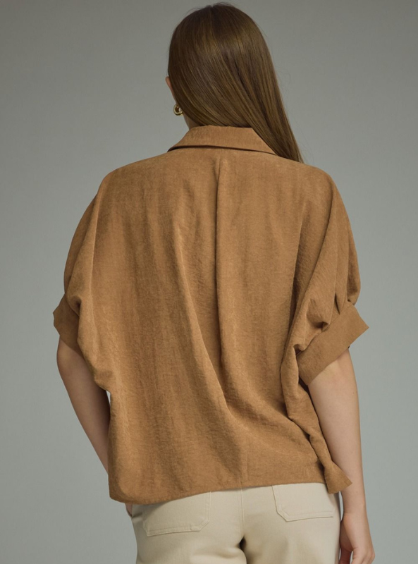 The Barrett Top- Camel