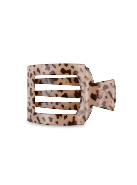 Blonde Tortoise Small Flat Square Clip - Tres Chic Boutique