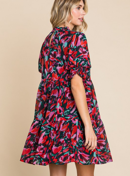 Poet Sleeves Dress - Tres Chic Boutique