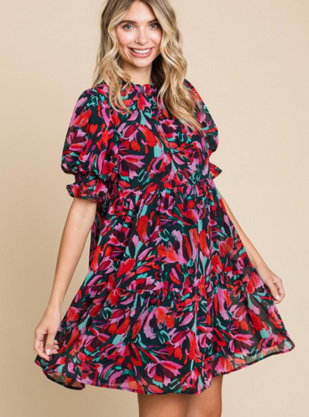 Poet Sleeves Dress - Tres Chic Boutique