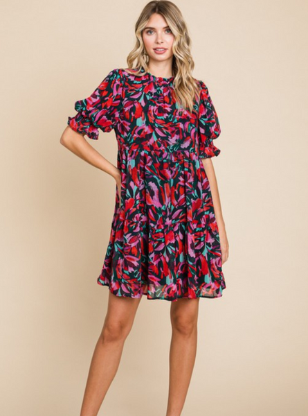 Poet Sleeves Dress - Tres Chic Boutique