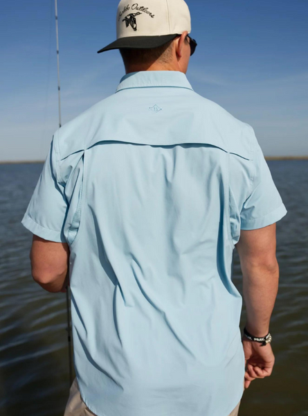 Performance Fishing Shirt- Dusty Blue