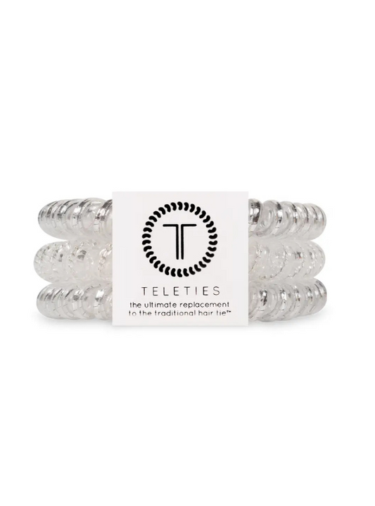 Silver Slay Small Hair Ties - Tres Chic Boutique