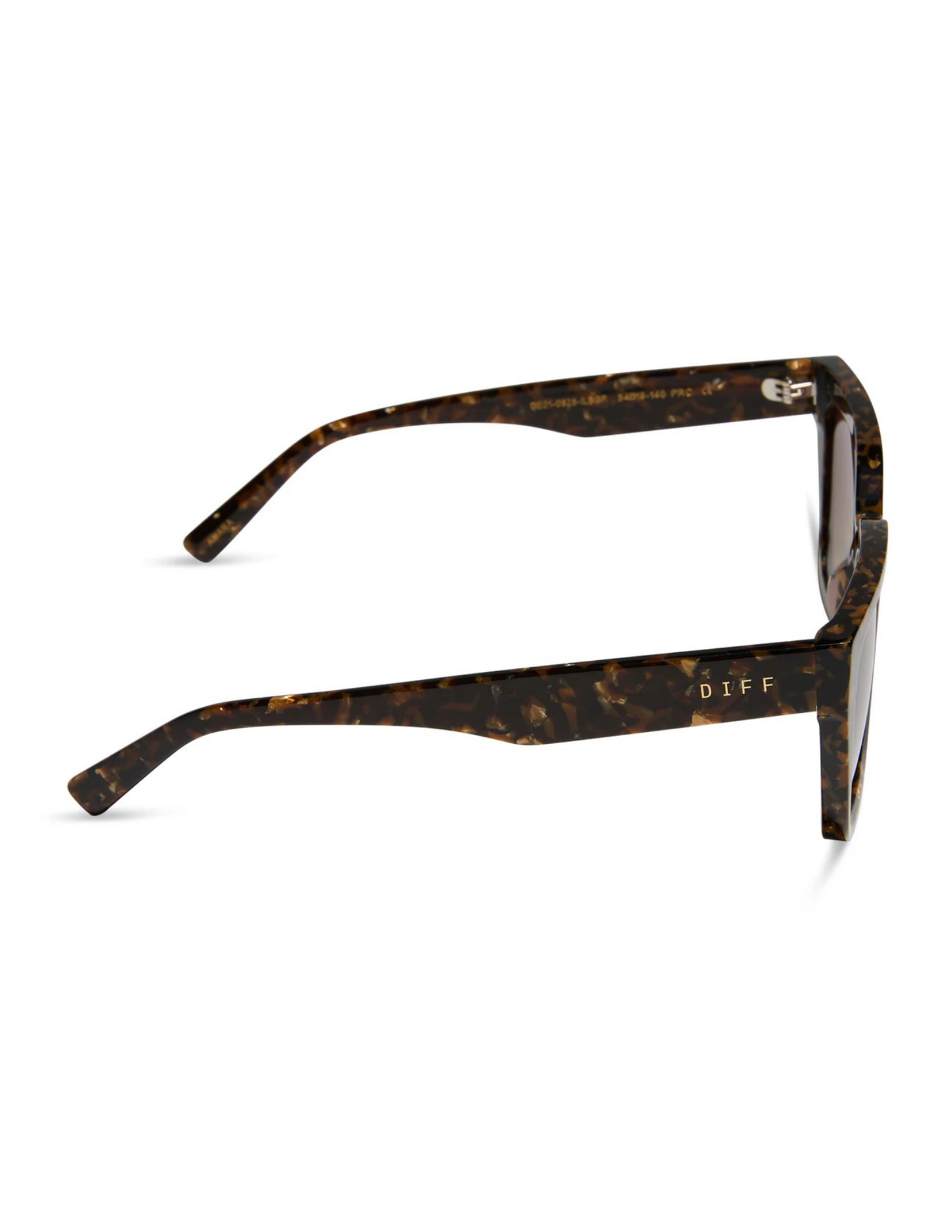 Amara- Glitter Tortoise Brown Gradient Polarized Sunglasses