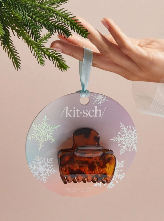 Kitsch- Holiday Recycled Plastic Claw Clip - Tort - Tres Chic Boutique