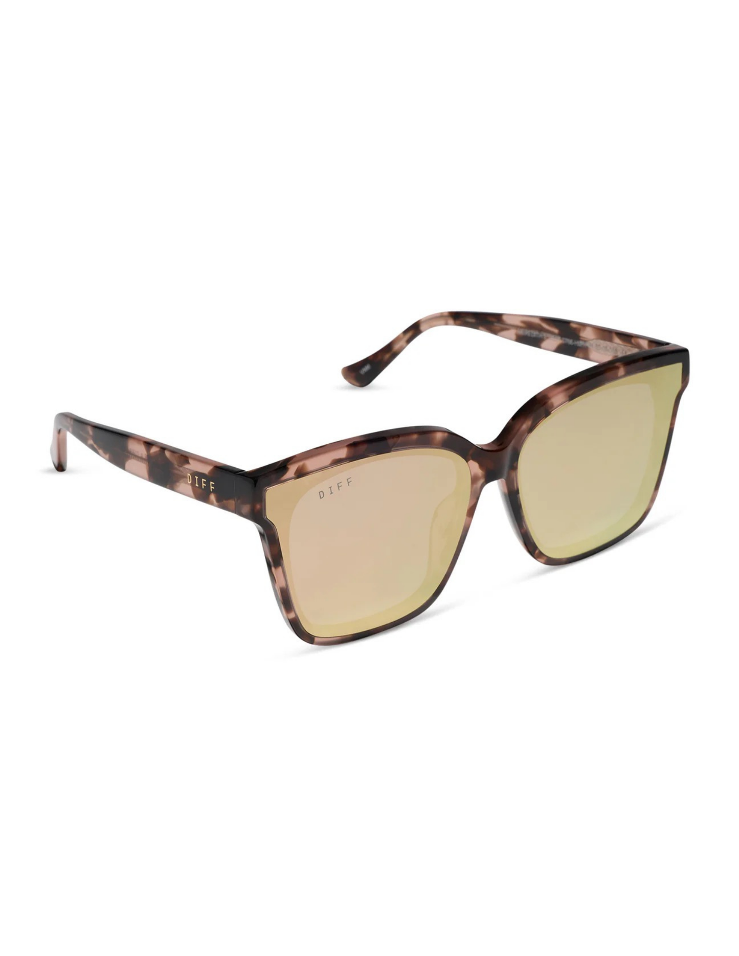 Meredith- Himalayan Tortoise Taupe Mirror Sunglasses