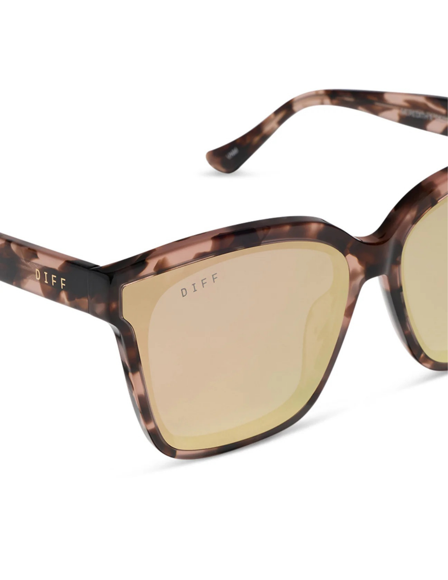 Meredith- Himalayan Tortoise Taupe Mirror Sunglasses