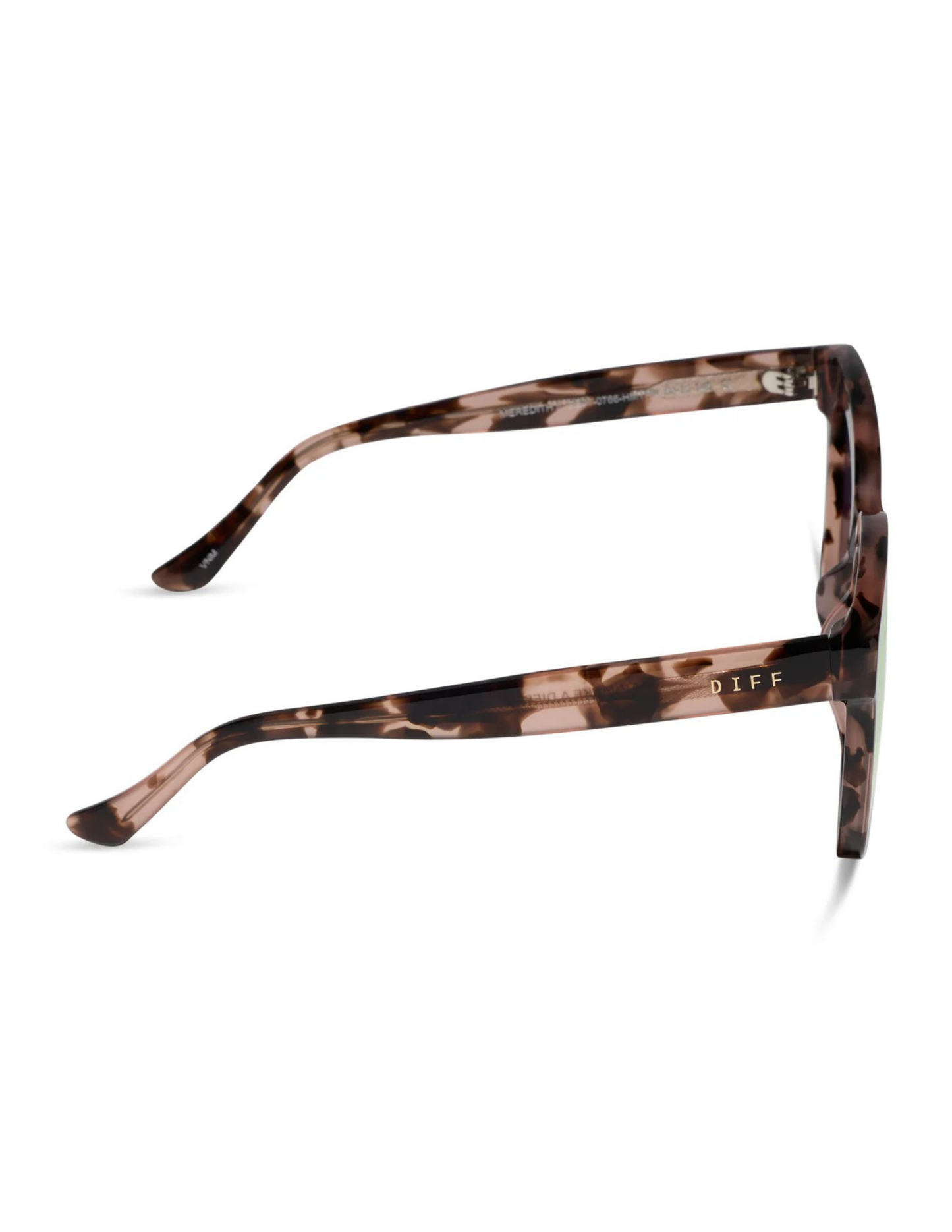 Meredith- Himalayan Tortoise Taupe Mirror Sunglasses