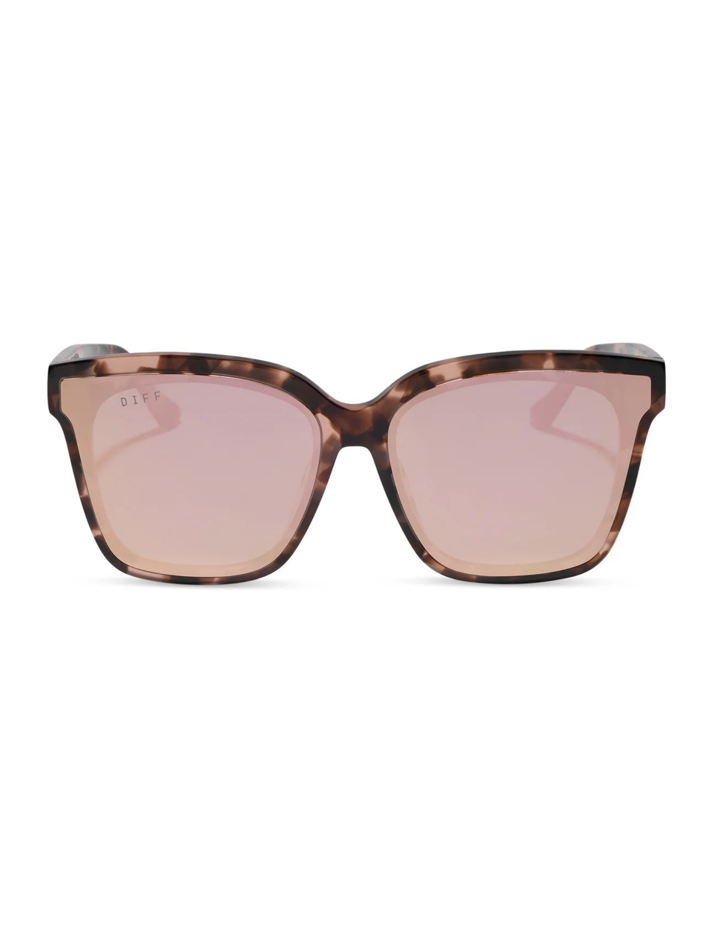 Meredith- Himalayan Tortoise Taupe Mirror Sunglasses