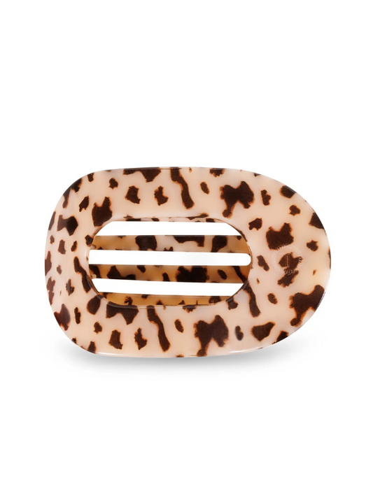 Blonde Tortoise Medium Flat Square Hair Clip - Tres Chic Boutique