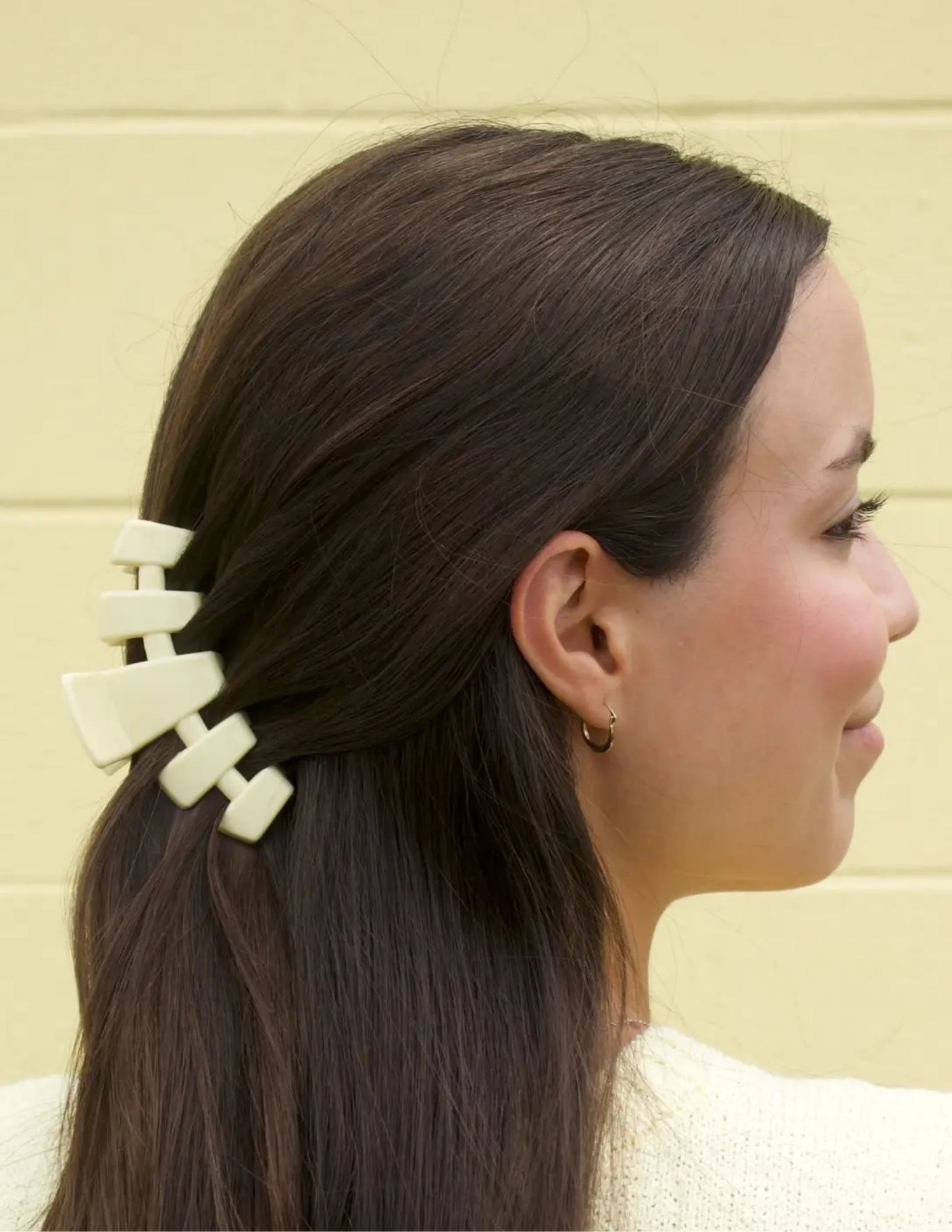 Classic Hair Clip - Butter Yellow - Medium - Tres Chic Boutique