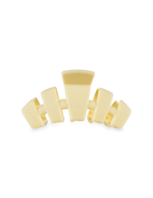 Classic Hair Clip - Butter Yellow -Small - Tres Chic Boutique