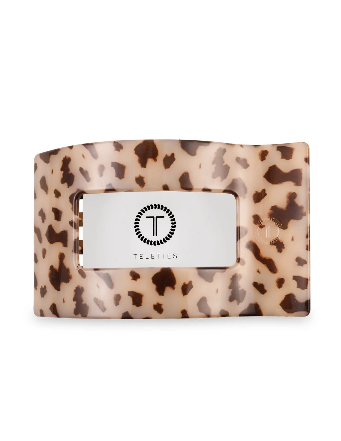 Flat Rectangle Hair Clip - Blonde Tortoise - Large