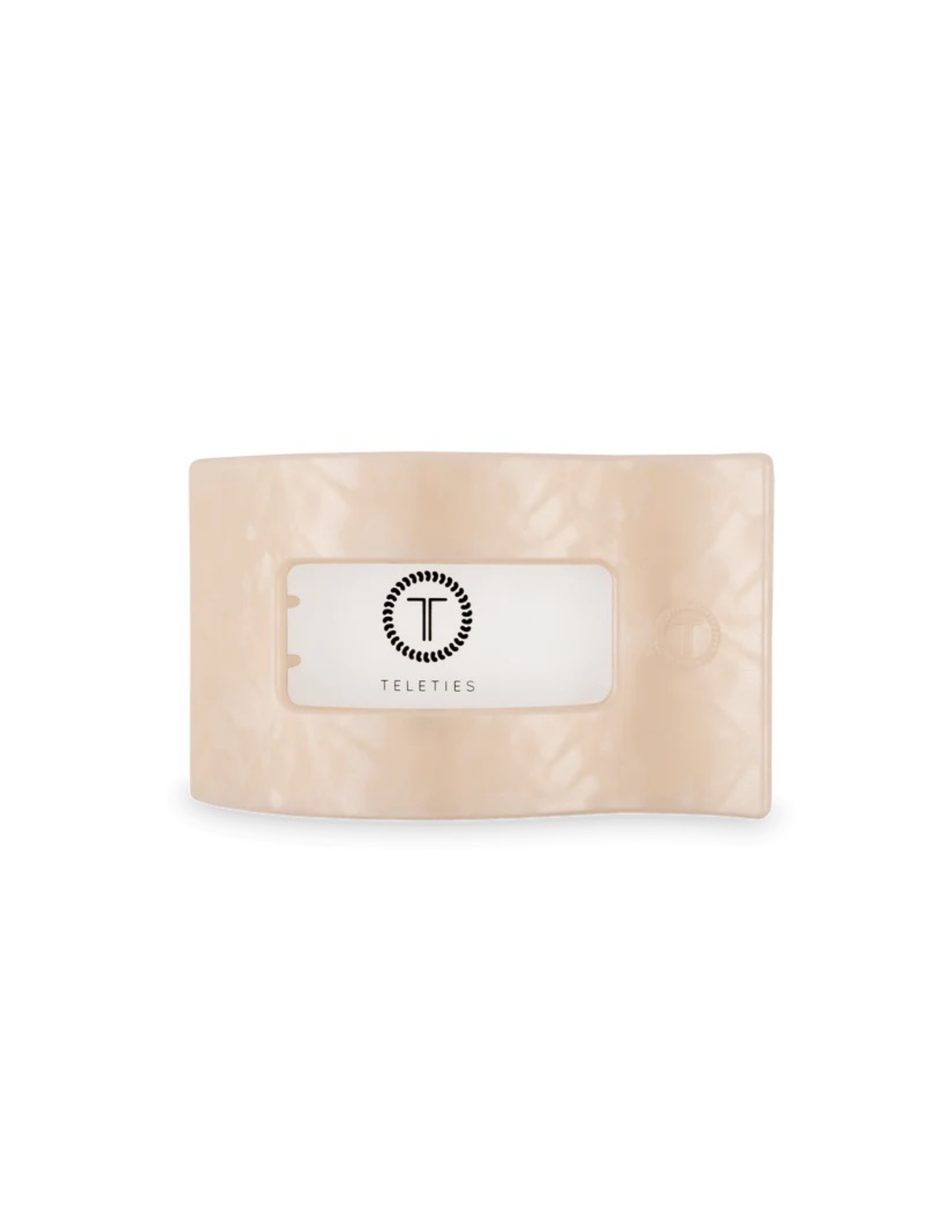 Medium Flat Rectangle Hair Clip- Soft Surf