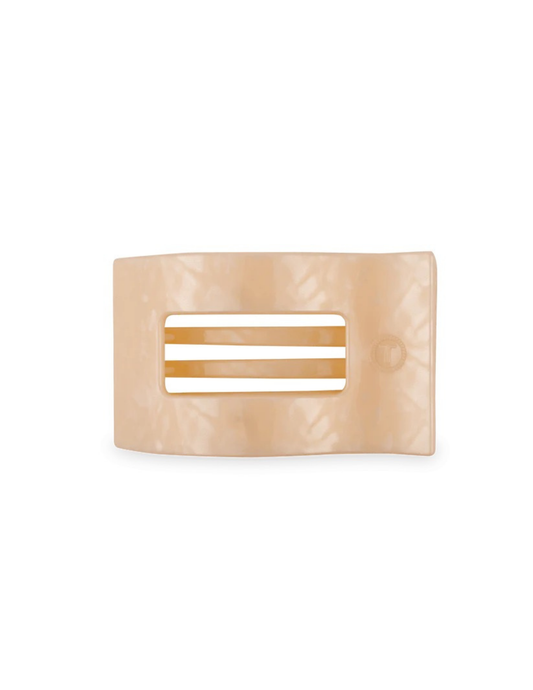 Medium Flat Rectangle Hair Clip- Soft Surf