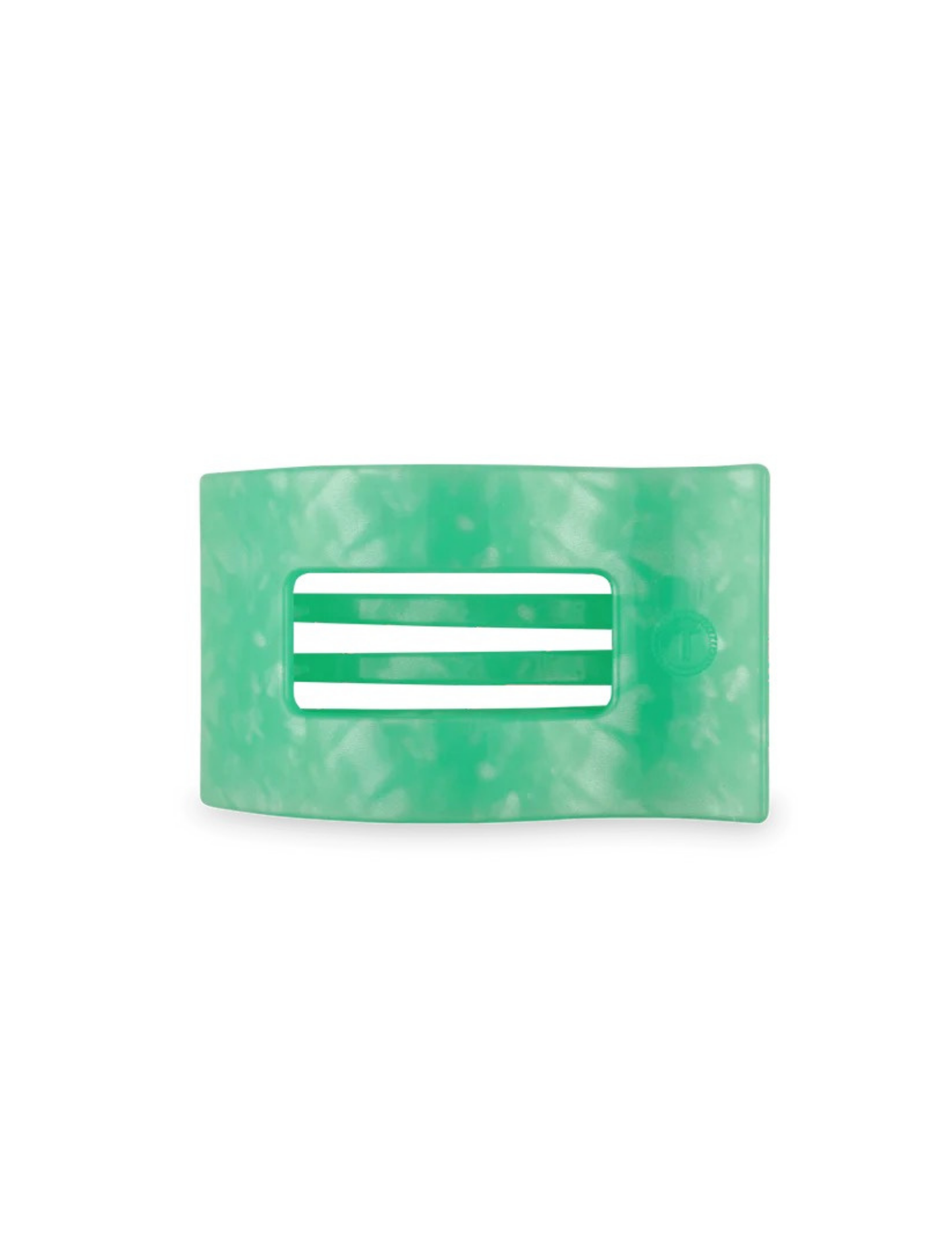 Medium Flat Rectangle Hair Clip- Spring Splash