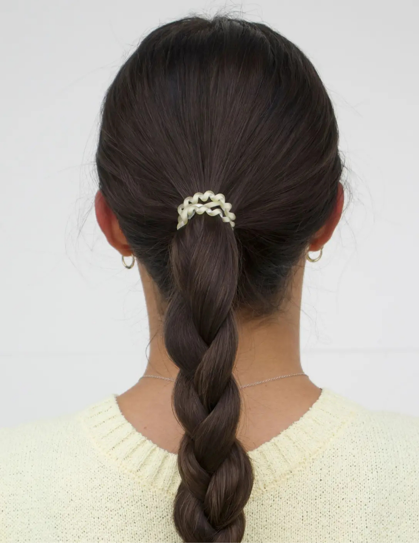 Spiral Hair Coils - Butter Yellow Hair Ties - Small