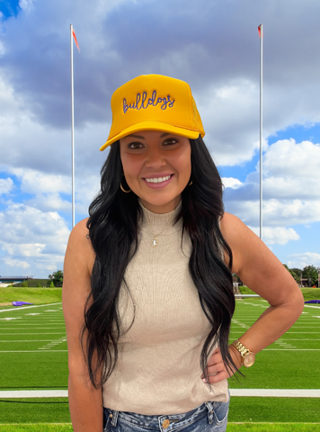 Yellow Bulldogs Hat - Tres Chic Boutique