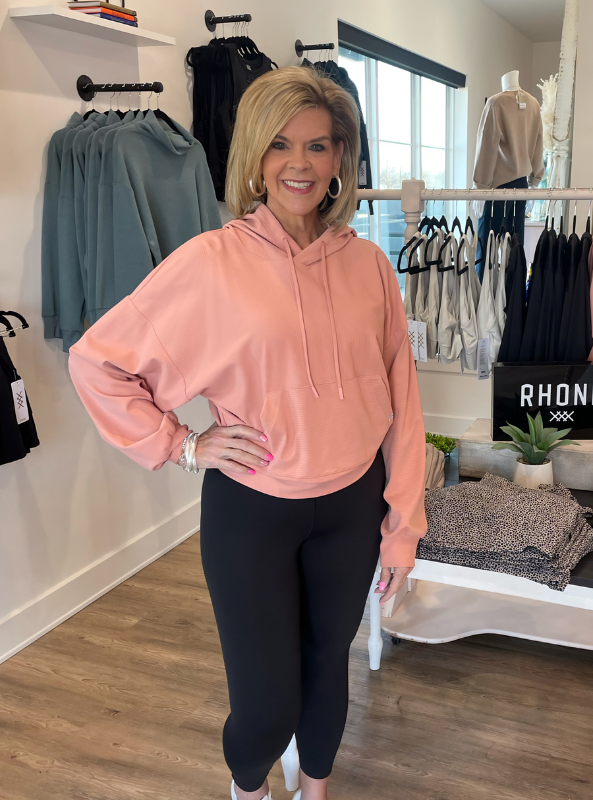 Rhone Apparel- Ripple Hoodie- Cameo Pink