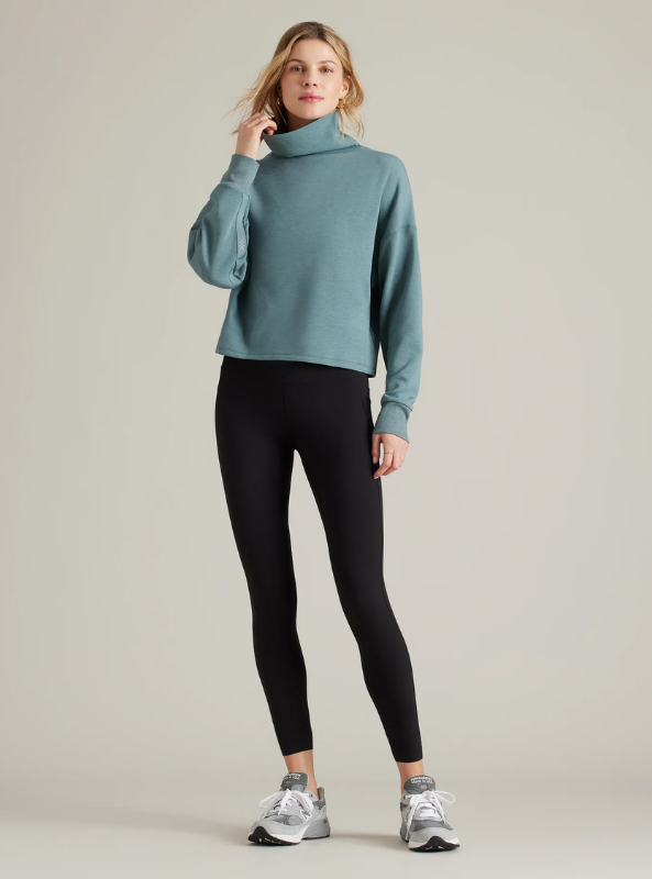 Rhone Apparel- DreamGlow Mock Neck- Blue Hue