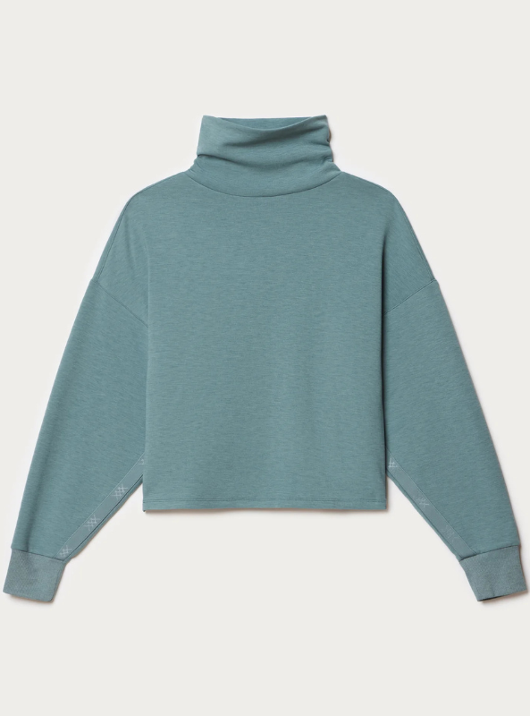 Rhone Apparel- DreamGlow Mock Neck- Blue Hue