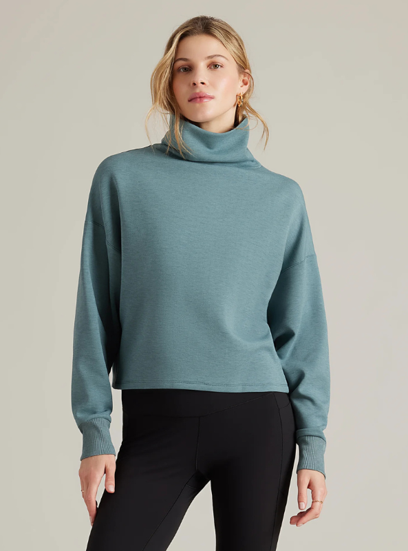 Rhone Apparel- DreamGlow Mock Neck- Blue Hue