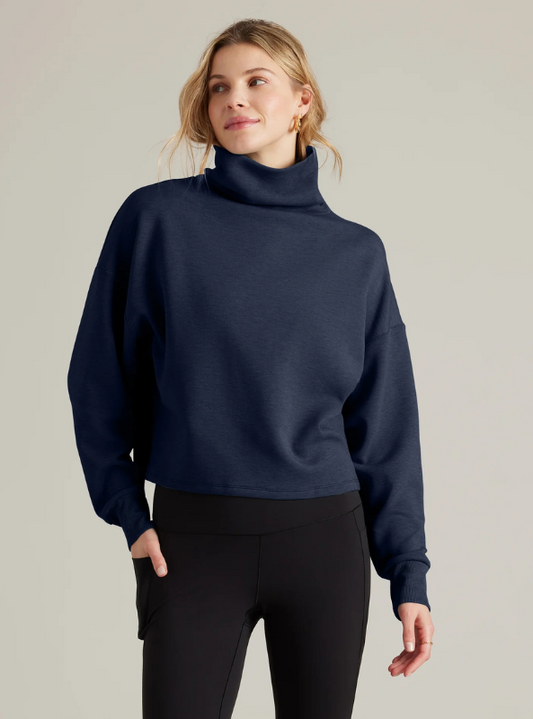 Rhone Apparel- DreamGlow Mock Neck- Navy Blue