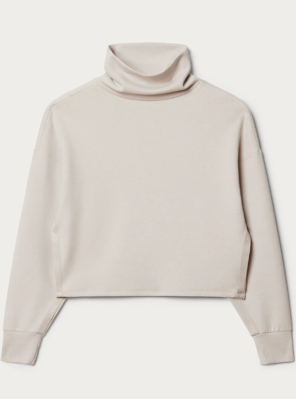 Rhone Apparel- DreamGlow Mock Neck- Sand