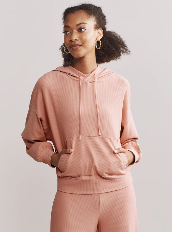 Rhone Apparel- Ripple Hoodie- Cameo Pink