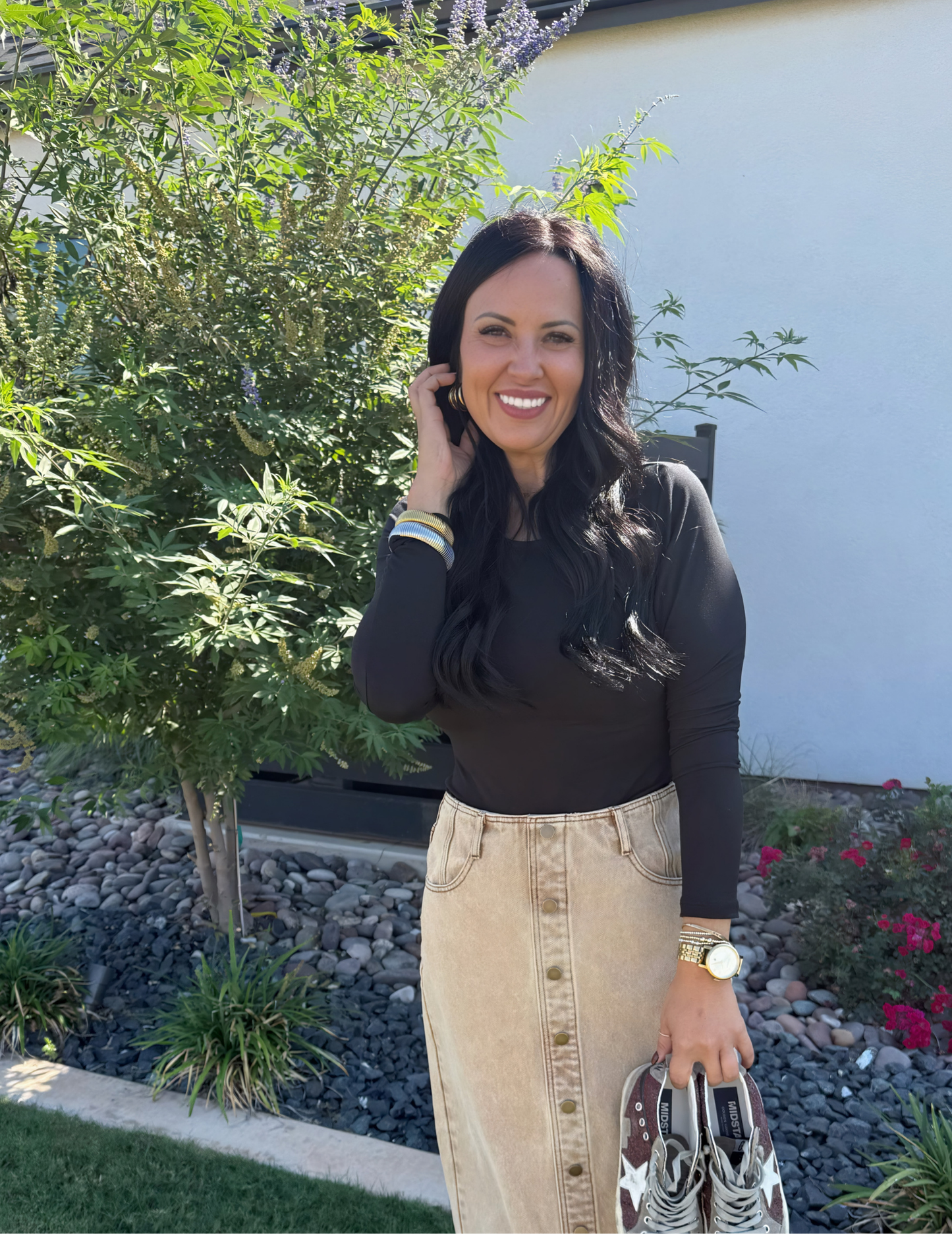 DTY Long Sleeve Bodysuit- Black