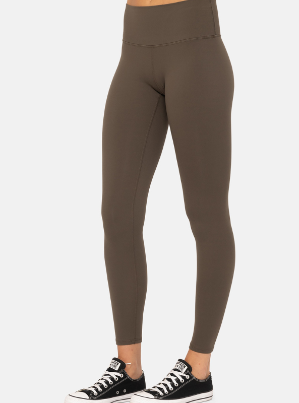 Dark Olive Manhattan Minimal Leggings - Tres Chic Boutique