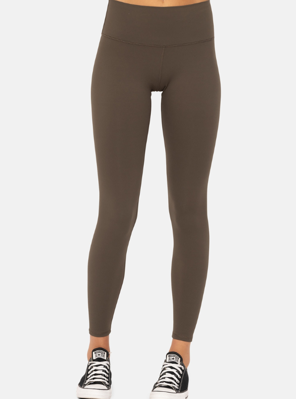 Dark Olive Manhattan Minimal Leggings - Tres Chic Boutique