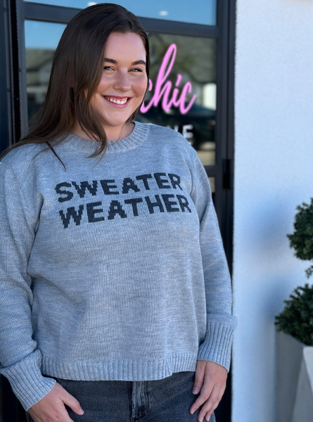 Sweater Weather Knit Sweater - Tres Chic Boutique