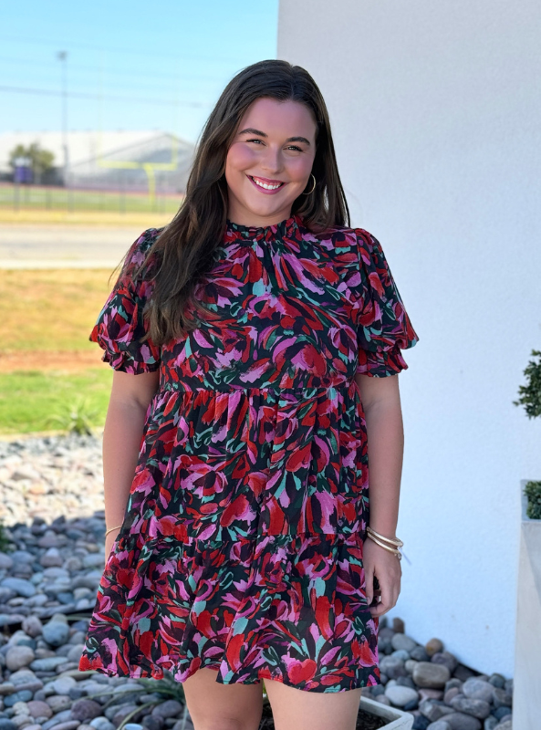 Poet Sleeves Dress - Tres Chic Boutique